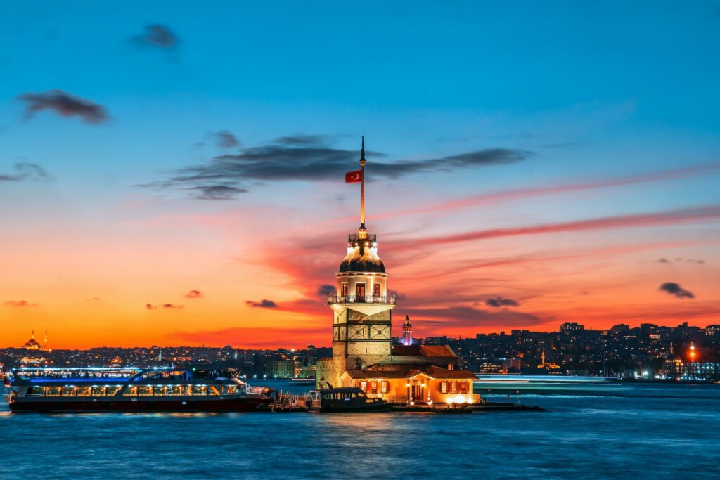 The Maiden's Tower in istanbul