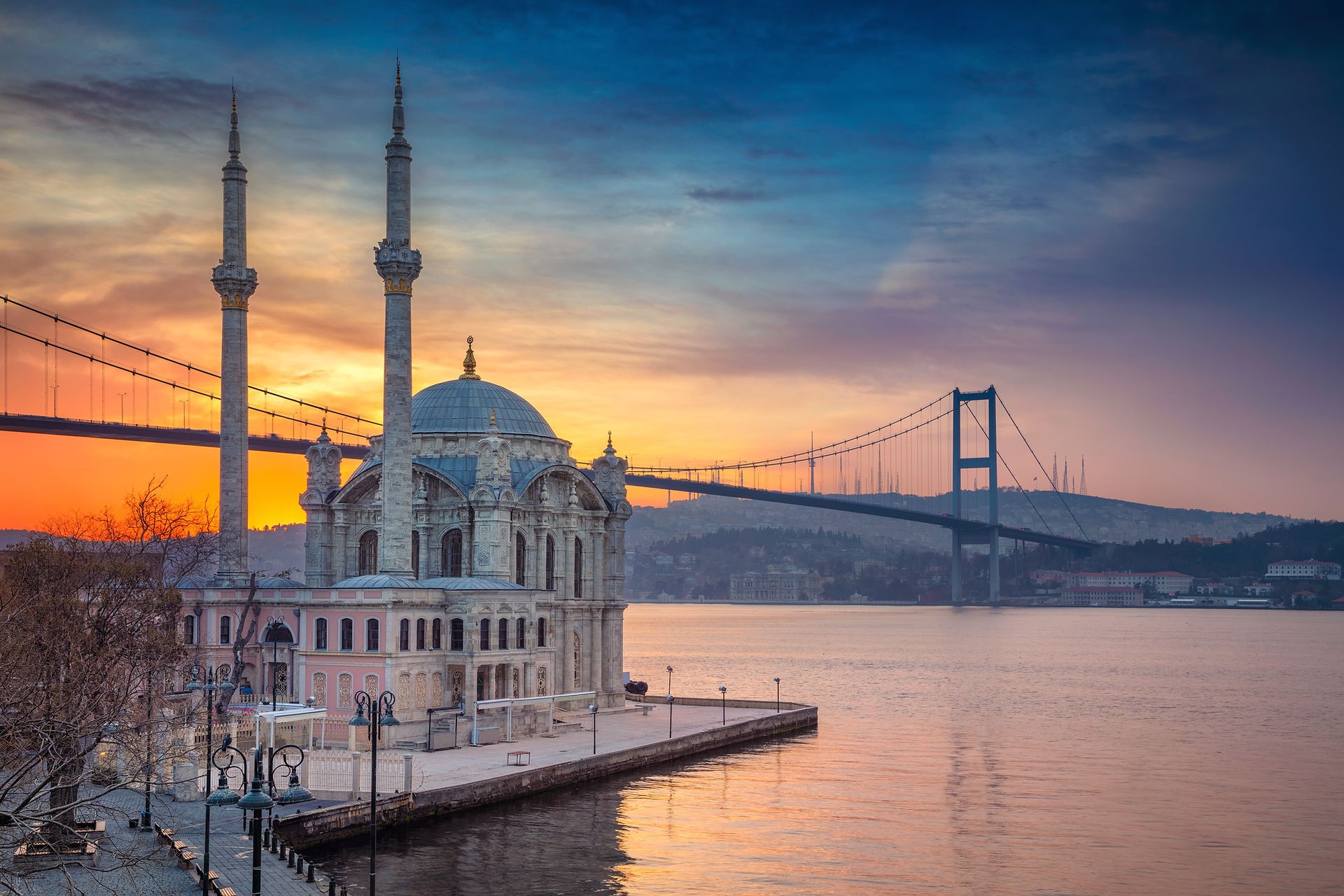 The Ortakoy Mosque in istanbul